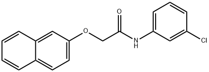 N-(3-chlorophenyl)-2-(2-naphthyloxy)acetamide 구조식 이미지