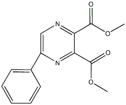 dimethyl 5-phenyl-2,3-pyrazinedicarboxylate 구조식 이미지