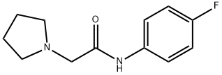 N-(4-fluorophenyl)-2-(1-pyrrolidinyl)acetamide Structure