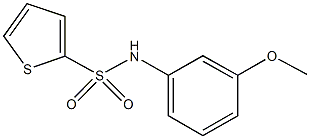 N-[3-(methyloxy)phenyl]thiophene-2-sulfonamide 구조식 이미지