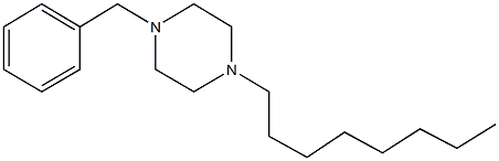 1-benzyl-4-octylpiperazine Structure