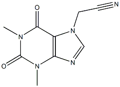 2-(1,3-dimethyl-2,6-dioxo-1,2,3,6-tetrahydro-7H-purin-7-yl)acetonitrile 구조식 이미지