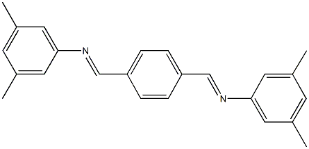 N-(3,5-dimethylphenyl)-N-(4-{[(3,5-dimethylphenyl)imino]methyl}benzylidene)amine Structure