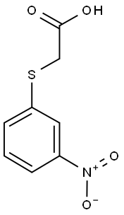 ({3-nitrophenyl}sulfanyl)acetic acid 구조식 이미지