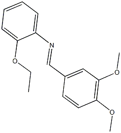 N-(3,4-dimethoxybenzylidene)-N-(2-ethoxyphenyl)amine 구조식 이미지