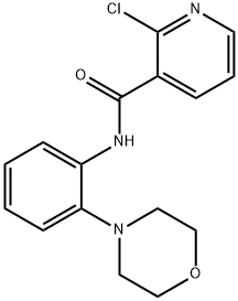 2-chloro-N-[2-(4-morpholinyl)phenyl]nicotinamide Structure