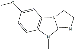 6-methoxy-9-methyl-2,9-dihydro-3H-imidazo[1,2-a]benzimidazole 구조식 이미지