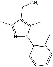 [3,5-dimethyl-1-(2-methylphenyl)-1H-pyrazol-4-yl]methylamine Structure