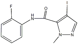 N-(2-fluorophenyl)-4-iodo-1-methyl-1H-pyrazole-5-carboxamide Structure