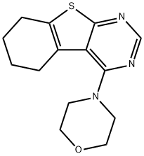 4-(4-morpholinyl)-5,6,7,8-tetrahydro[1]benzothieno[2,3-d]pyrimidine 구조식 이미지