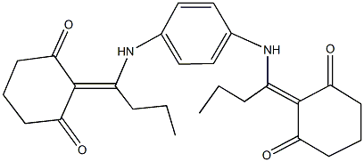 2-[1-(4-{[1-(2,6-dioxocyclohexylidene)butyl]amino}anilino)butylidene]-1,3-cyclohexanedione Structure