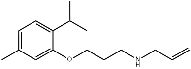 N-allyl-N-[3-(2-isopropyl-5-methylphenoxy)propyl]amine 구조식 이미지