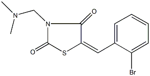 5-(2-bromobenzylidene)-3-[(dimethylamino)methyl]-1,3-thiazolidine-2,4-dione Structure