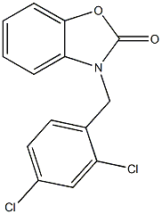 3-(2,4-dichlorobenzyl)-1,3-benzoxazol-2(3H)-one 구조식 이미지