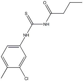 N-butyryl-N'-(3-chloro-4-methylphenyl)thiourea Structure