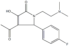 4-acetyl-1-[2-(dimethylamino)ethyl]-5-(4-fluorophenyl)-3-hydroxy-1,5-dihydro-2H-pyrrol-2-one 구조식 이미지