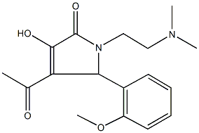 4-acetyl-1-[2-(dimethylamino)ethyl]-3-hydroxy-5-(2-methoxyphenyl)-1,5-dihydro-2H-pyrrol-2-one Structure