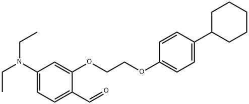 2-[2-(4-cyclohexylphenoxy)ethoxy]-4-(diethylamino)benzaldehyde Structure