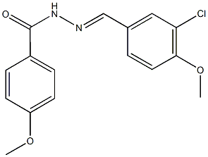 N'-(3-chloro-4-methoxybenzylidene)-4-methoxybenzohydrazide Structure