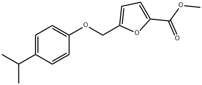 methyl 5-[(4-isopropylphenoxy)methyl]-2-furoate Structure