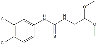 N-(3,4-dichlorophenyl)-N'-(2,2-dimethoxyethyl)thiourea Structure