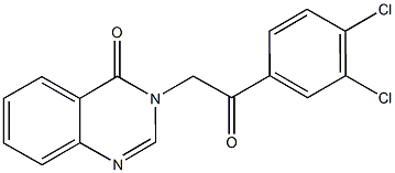 3-[2-(3,4-dichlorophenyl)-2-oxoethyl]-4(3H)-quinazolinone 구조식 이미지