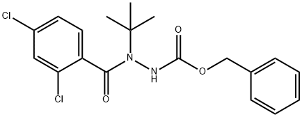 benzyl 2-tert-butyl-2-(2,4-dichlorobenzoyl)hydrazinecarboxylate Structure