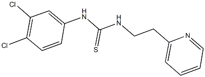 N-(3,4-dichlorophenyl)-N'-[2-(2-pyridinyl)ethyl]thiourea 구조식 이미지