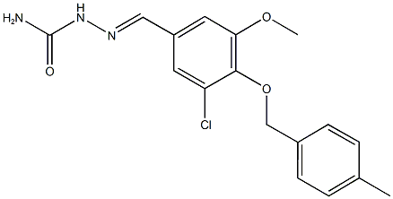 3-chloro-5-methoxy-4-[(4-methylbenzyl)oxy]benzaldehyde semicarbazone Structure