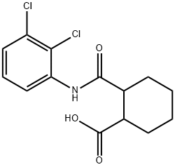 2-[(2,3-dichloroanilino)carbonyl]cyclohexanecarboxylic acid 구조식 이미지