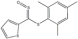 2-[(mesitylsulfanyl)(sulfinyl)methyl]thiophene 구조식 이미지