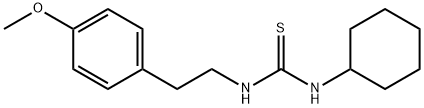 N-cyclohexyl-N'-[2-(4-methoxyphenyl)ethyl]thiourea 구조식 이미지