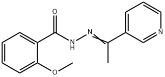 2-methoxy-N'-[1-(3-pyridinyl)ethylidene]benzohydrazide 구조식 이미지