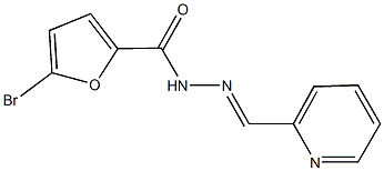 5-bromo-N'-(pyridin-2-ylmethylene)-2-furohydrazide Structure