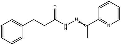 3-phenyl-N'-[1-(2-pyridinyl)ethylidene]propanohydrazide 구조식 이미지