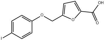 5-[(4-iodophenoxy)methyl]-2-furoic acid 구조식 이미지