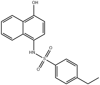 4-ethyl-N-(4-hydroxy-1-naphthyl)benzenesulfonamide 구조식 이미지