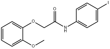 N-(4-iodophenyl)-2-(2-methoxyphenoxy)acetamide Structure