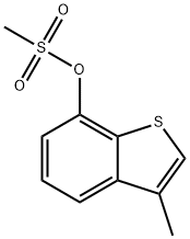 3-methyl-1-benzothien-7-yl methanesulfonate 구조식 이미지