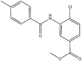 methyl 4-chloro-3-[(4-methylbenzoyl)amino]benzoate Structure