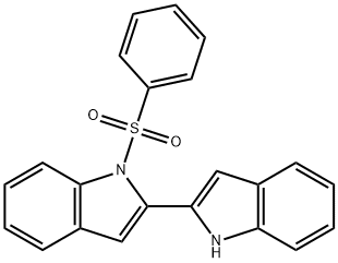 1-(phenylsulfonyl)-2,2'-bis[1H-indole] 구조식 이미지