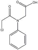 [(chloroacetyl)anilino]acetic acid Structure