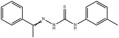 1-phenylethanone N-(3-methylphenyl)thiosemicarbazone 구조식 이미지