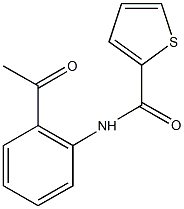 N-(2-acetylphenyl)-2-thiophenecarboxamide 구조식 이미지