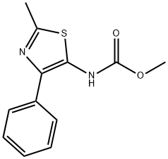 methyl 2-methyl-4-phenyl-1,3-thiazol-5-ylcarbamate Structure