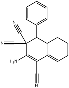 2-amino-4-phenyl-4a,5,6,7-tetrahydro-1,3,3(4H)-naphthalenetricarbonitrile 구조식 이미지