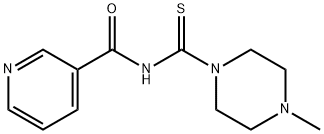 N-[(4-methyl-1-piperazinyl)carbothioyl]nicotinamide 구조식 이미지