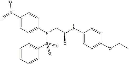 N-[4-(ethyloxy)phenyl]-2-[{4-nitrophenyl}(phenylsulfonyl)amino]acetamide Structure