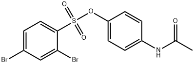 4-(acetylamino)phenyl 2,4-dibromobenzenesulfonate Structure