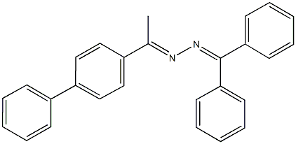 diphenylmethanone (1-[1,1'-biphenyl]-4-ylethylidene)hydrazone 구조식 이미지